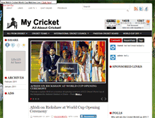 Tablet Screenshot of cricket.pakbee.com